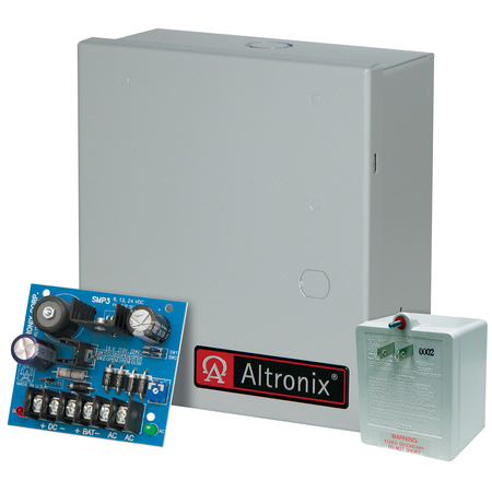 ALTRONIX 2.5A Power Supply, Converts a low AC Input to 6VDC or 12VDC SMP3ET